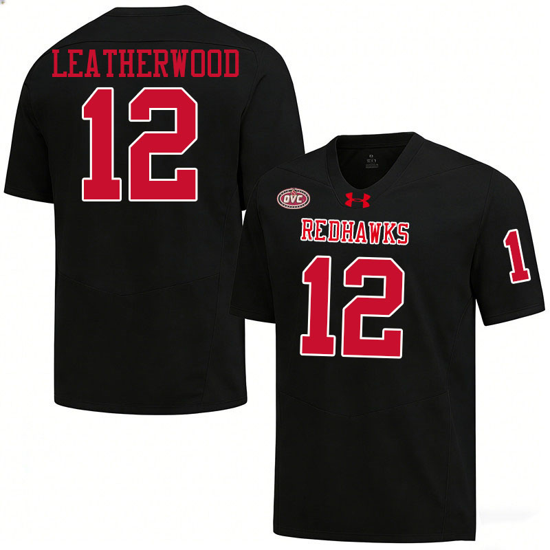 Southeast Missouri State Redhawks #12 Jax Leatherwood College Football Jerseys,Uniforms-Black